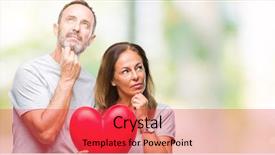  Presentation with red bull case - Audience pleasing slides consisting of hispanic casual couple in love backdrop and a red colored foreground