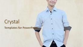  Presentation with hispanic culture - Audience pleasing PPT theme consisting of hispanic culture - happy teenage boy posing backdrop and a sky blue colored foreground