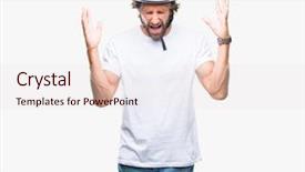  Presentation with cyclist - Colorful presentation theme enhanced with hispanic cyclist man wearing safety backdrop and a lemonade colored foreground