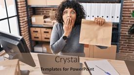  Presentation with curly hair - Slide set enhanced with hispanic-doctor-woman-with-curly background and a  colored foreground