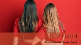  Presentation with mother love - Cool new presentation theme with hispanic-family-of-mother backdrop and a red colored foreground