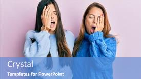  Presentation with winter family - PPT theme featuring hispanic-family-of-mother background and a teal colored foreground