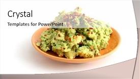  Presentation with hispanic - Theme with hispanic food - guacamole background and a white colored foreground