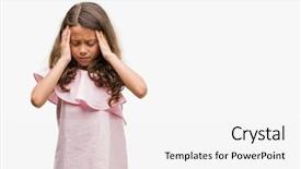  Presentation with pink - PPT theme enhanced with hispanic girl wearing pink dress background and a white colored foreground