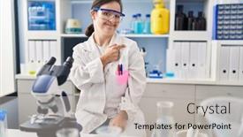  Presentation with down syndrome - Presentation having hispanic-girl-with-down-syndrome background and a light gray colored foreground