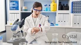  Presentation with late - Slides consisting of hispanic-girl-with-down-syndrome background and a light gray colored foreground