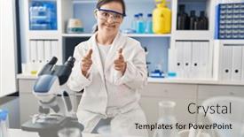  Presentation with down syndrome - Presentation theme with hispanic-girl-with-down-syndrome background and a light gray colored foreground