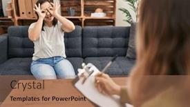  Presentation with tongue - Slide deck enhanced with hispanic-girl-with-down-syndrome background and a coral colored foreground