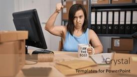  Presentation with down syndrome - Presentation theme with hispanic-girl-with-down-syndrome background and a  colored foreground