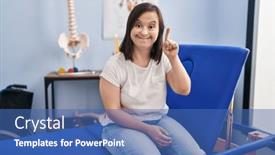  Presentation with down syndrome - PPT layouts consisting of hispanic-girl-with-down-syndrome background and a  colored foreground