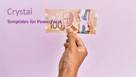  Presentation with canadian - Theme featuring hispanic-hand-holding-100-canadian background and a lemonade colored foreground