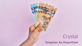  Presentation with canadian - Amazing presentation design having hispanic-hand-holding-canadian-dollars backdrop and a lemonade colored foreground