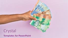  Presentation with africa - Theme having hispanic-hand-holding-south-africa background and a lemonade colored foreground