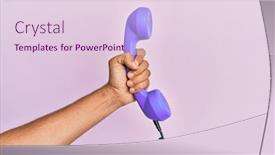  Presentation with telephone - Amazing theme having hispanic-hand-holding-vintage-telephone backdrop and a lemonade colored foreground