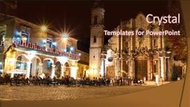 Presentation with awards night presentations - Amazing slide set having hispanic heritage - cathedral of havana and its backdrop and a wine colored foreground