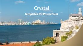  Presentation with hispanic heritage - Theme enhanced with hispanic heritage - skyline of havana with el background and a  colored foreground
