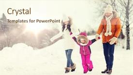  Presentation with family fashion - PPT theme enhanced with hispanic kids - parenthood fashion season and people background and a cream colored foreground