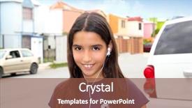  Presentation with latin music - PPT layouts having hispanic latin teenager girl earphones background and a  colored foreground