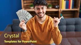  Presentation with beard - PPT layouts having hispanic-man-with-beard-holding background and a  colored foreground