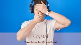  Presentation with emotion - Theme featuring hispanic-man-with-beard-listening background and a lemonade colored foreground