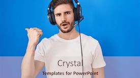  Presentation with music headphones - 