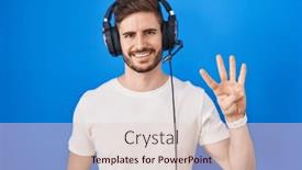  Presentation with music headphones - 