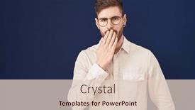  Presentation with sleepiness - Slide deck with hispanic-man-with-beard-standing background and a lemonade colored foreground