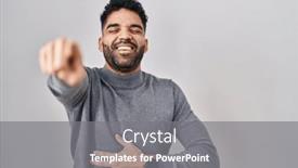  Presentation with shame - Slides enhanced with hispanic-man-with-beard-standing background and a gray colored foreground