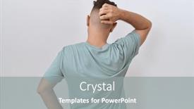  Presentation with beard - PPT theme enhanced with hispanic-man-with-beard-standing background and a  colored foreground