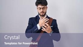  Presentation with inflammation - PPT layouts having hispanic-man-with-beard-wearing background and a ocean colored foreground