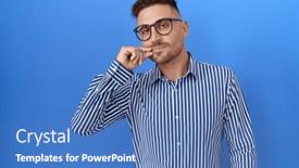  Presentation with lips mouth - PPT layouts having hispanic-man-with-beard-wearing background and a teal colored foreground