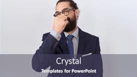  Presentation with bad breath - Slides enhanced with hispanic-man-with-beard-wearing background and a tawny brown colored foreground