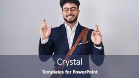  Presentation with beard - Slide deck having hispanic-man-with-beard-wearing and a  colored foreground