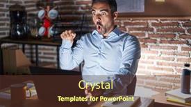  Presentation with beard - Theme enhanced with hispanic-man-with-beard-working background and a tawny brown colored foreground