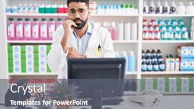  Presentation with anxiety - Theme having hispanic-man-with-beard-working background and a gray colored foreground