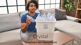  Presentation with curly hair - Slides featuring hispanic-man-with-curly-hair background and a coral colored foreground