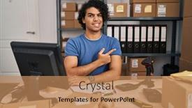  Presentation with curly hair - PPT layouts enhanced with hispanic-man-with-curly-hair background and a  colored foreground