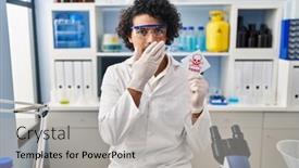  Presentation with toxic - Slide deck enhanced with hispanic-man-with-curly-hair background and a light gray colored foreground