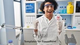  Presentation with toxic - Slides consisting of hispanic-man-with-curly-hair background and a light gray colored foreground