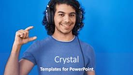  Presentation with curly hair - Slides featuring hispanic-man-with-curly-hair background and a  colored foreground