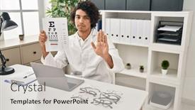  Presentation with curly hair - Slide deck featuring hispanic-man-with-curly-hair background and a  colored foreground