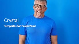  Presentation with hair - PPT theme enhanced with hispanic-man-with-grey-hair background and a  colored foreground