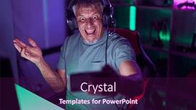  Presentation with achievement - Theme enhanced with hispanic-man-with-grey-hair background and a wine colored foreground