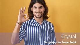  Presentation with long hair man - 