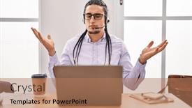  Presentation with long hair man - 