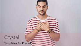  Presentation with long hair man - 