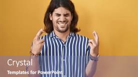  Presentation with long hair man - PPT layouts enhanced with hispanic-man-with-long-hair background and a ocean colored foreground