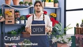  Presentation with long hair man - 