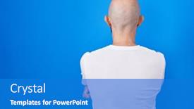  Presentation with blue - Presentation consisting of hispanic-man-with-tattoos-standing background and a teal colored foreground