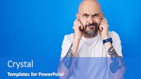  Presentation with blue music - 